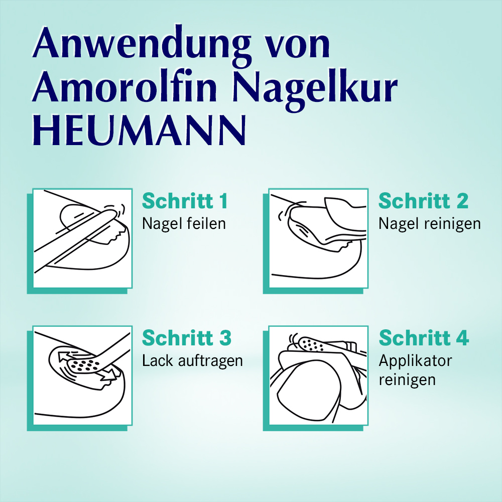 Amorolfin Nagelkur HEUMANN 5 ml Wirkstoffhaltiger Nagellack
