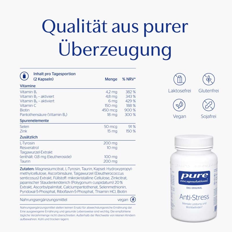 pure encapsulations Anti-Stress 60 St Kapseln