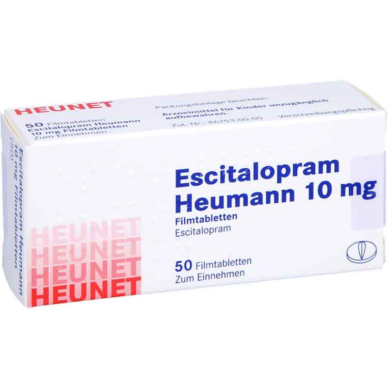 Escitalopram Heumann 10mg Heunet 50 St Filmtabletten