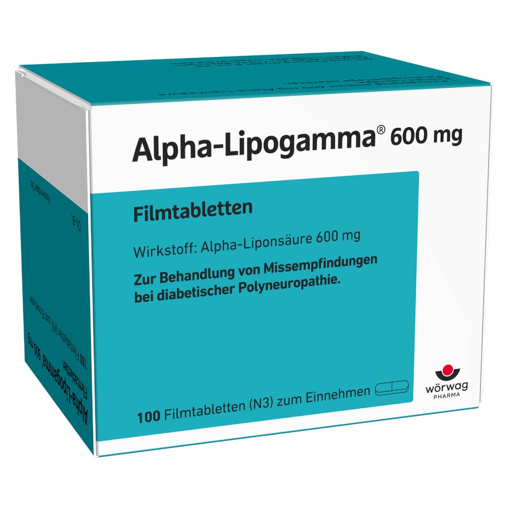 Alpha-Lipogamma 600mg 100 St Filmtabletten