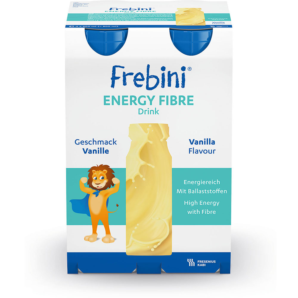 Frebini Energy Fibre Trinknahrung Vanille 6X4X200 ml Fl&uuml;ssigkeit