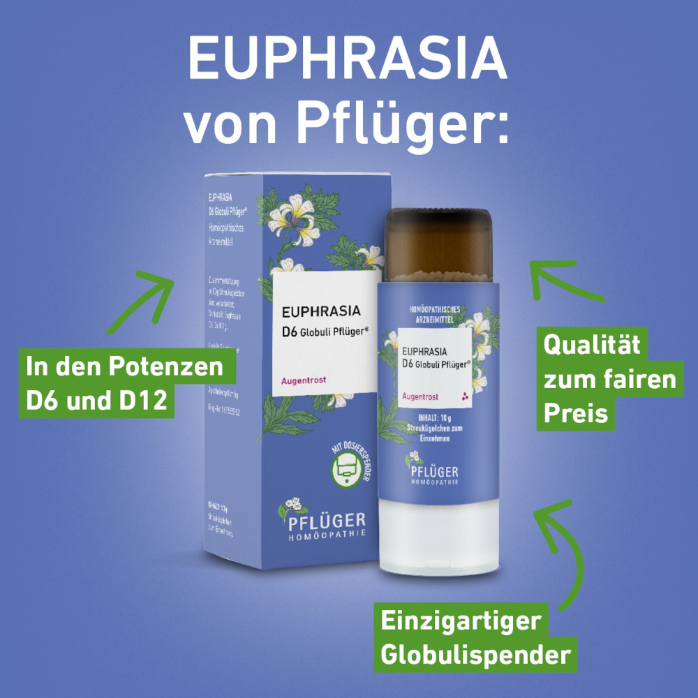 Euphrasia D12 Globuli Pflüger 10 g Globuli