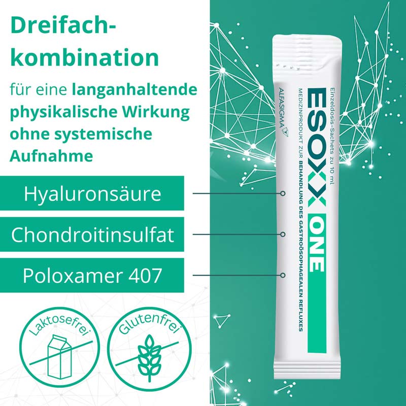 Esoxx One bei Sodbrennen, Reflux 20X10 ml Suspension