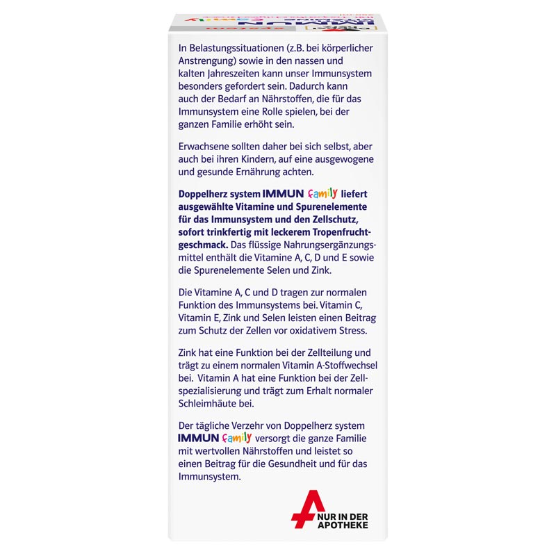 Doppelherz system IMMUN MULTIVITAMINE family 250 ml Flüssigkeit zum Einnehmen