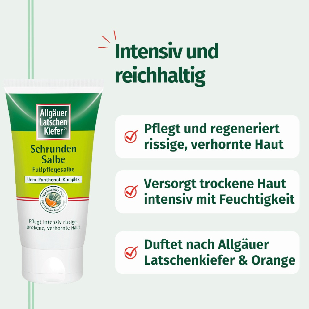 Allgäuer Latschen Kiefer Schrunden Salbe Fußpflegesalbe 75 ml Salbe