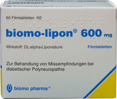 Biomo-lipon 600mg 60 St Filmtabletten