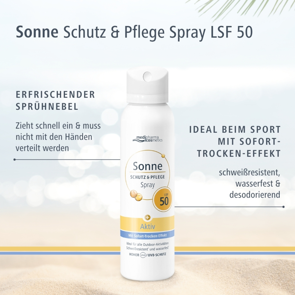 medipharma cosmetics Sonne SCHUTZ & PFLEGE Spray LSF 50 150 ml Spray