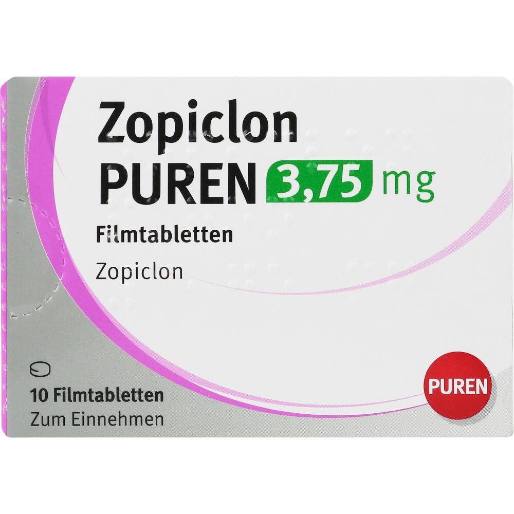 Zopiclon PUREN 3,75 mg 10 St Filmtabletten