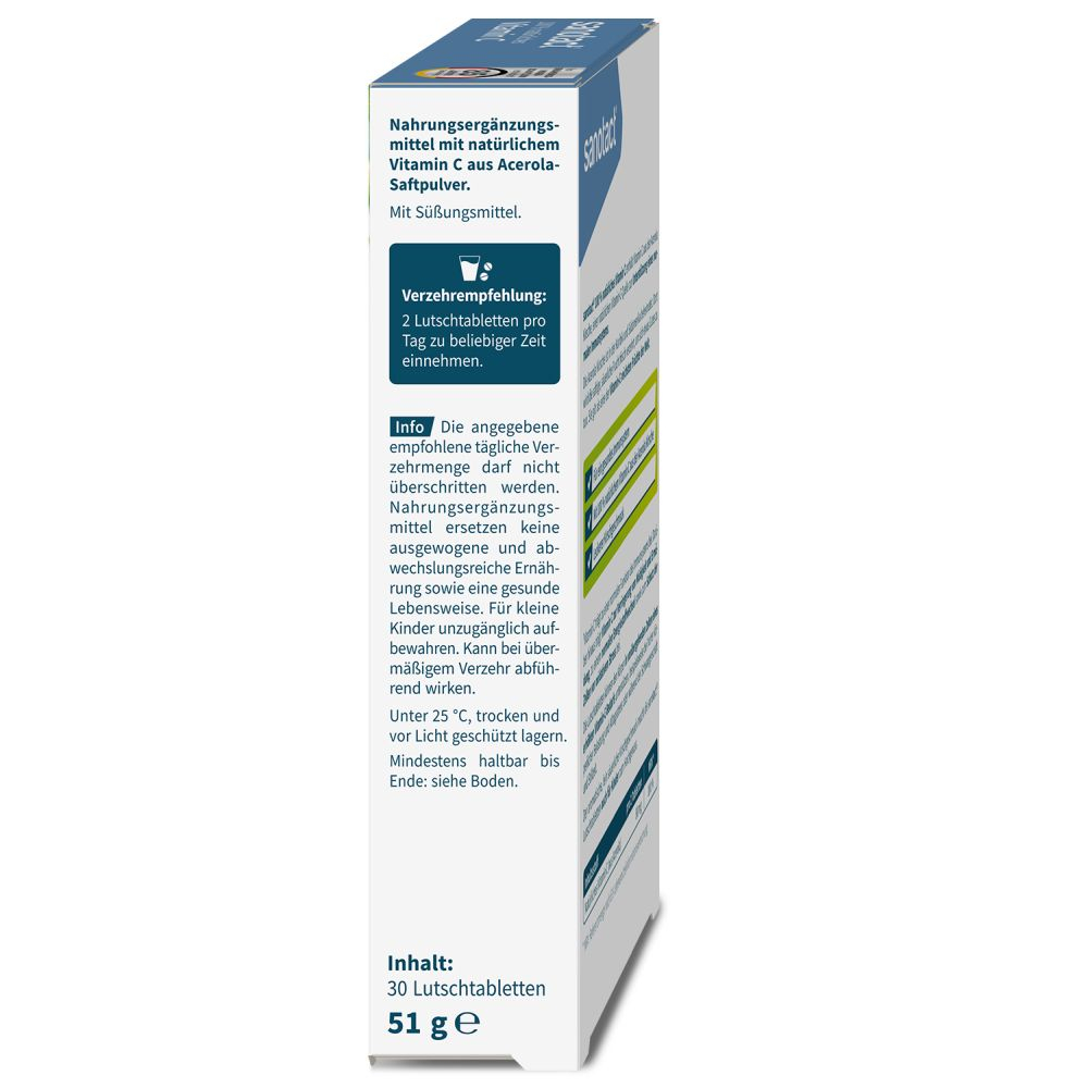 sanotact 100% natürliches Vitamin C 30 St Lutschtabletten