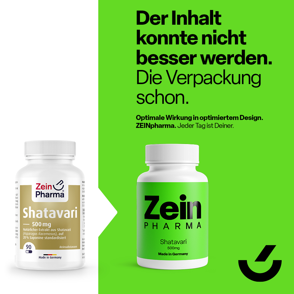 Zein PHARMA Shatavari 500mg 90 St Kapseln