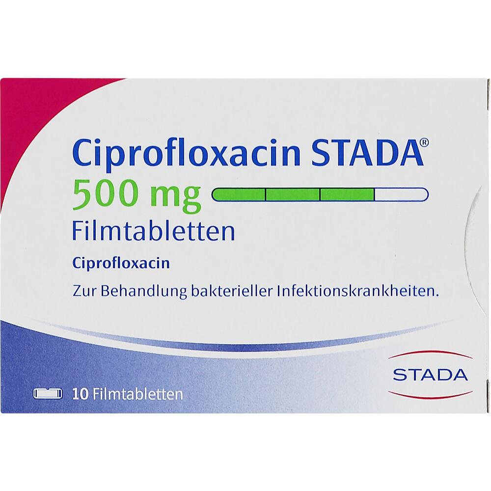 Ciprofloxacin STADA 500mg 10 St Filmtabletten