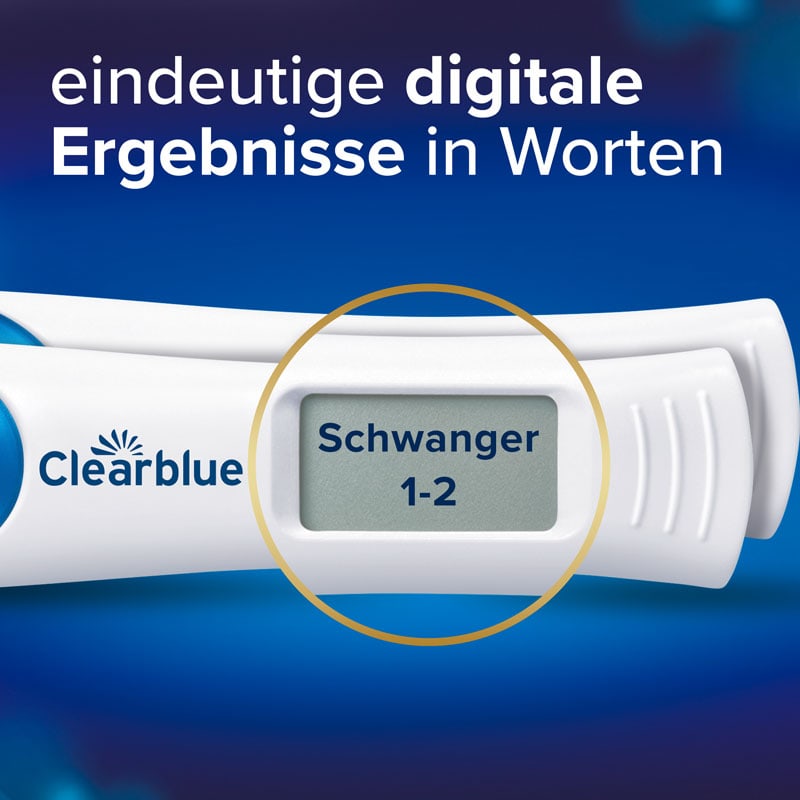 Clearblue Schwangerschaftstest Digital mit Worten &  Wochenbestimmung 2er 2 St Test