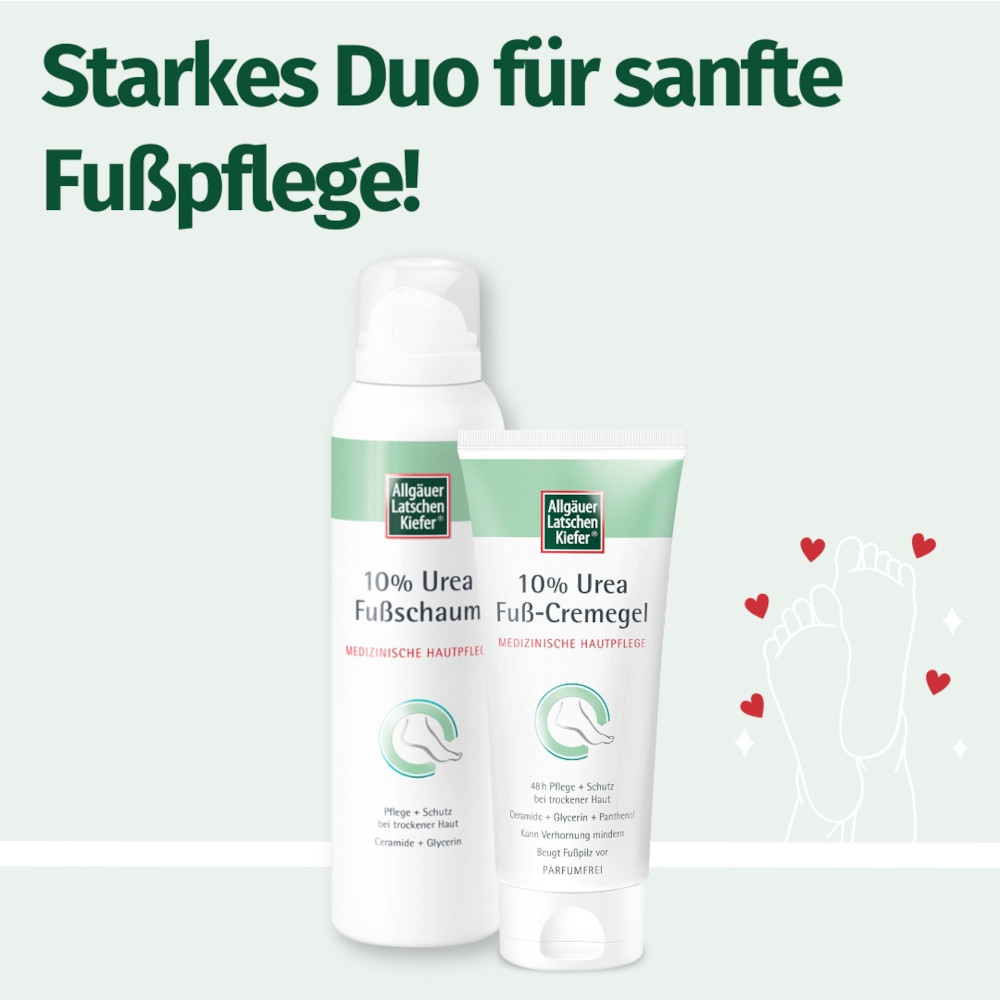 Allgäuer Latschenkiefer 10% Urea Fußschaum 150 ml Schaum