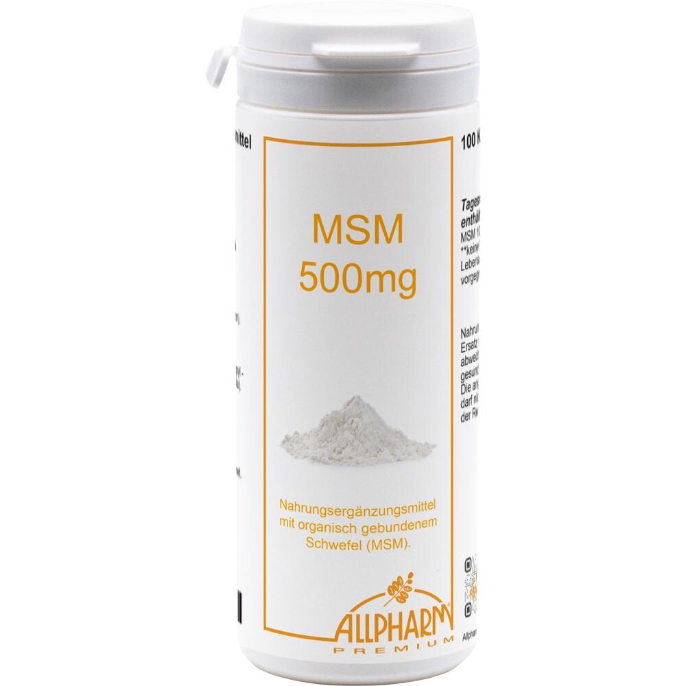 MSM KAPSELN 500 mg 100 St Kapseln