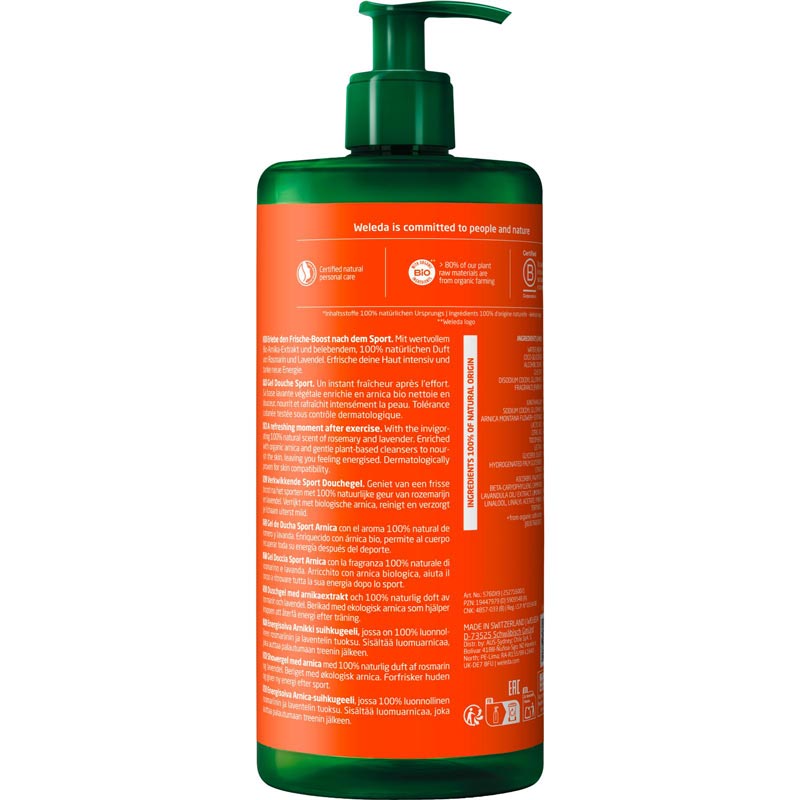 WELEDA SPORT SHOWER GEL ARNICA 750 ml Duschgel