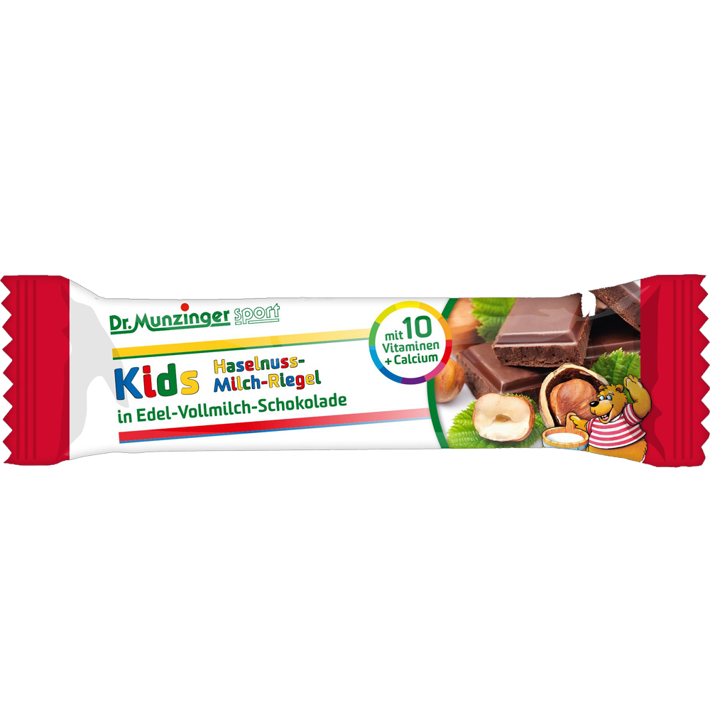 DR.MUNZINGER Kids Haselnuss-Milch-Riegel 40 g