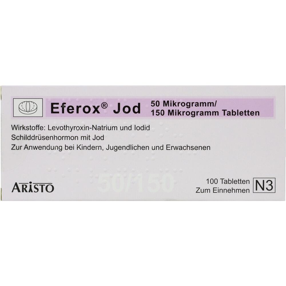 Eferox Jod 50μg/150μg 100 St Tabletten