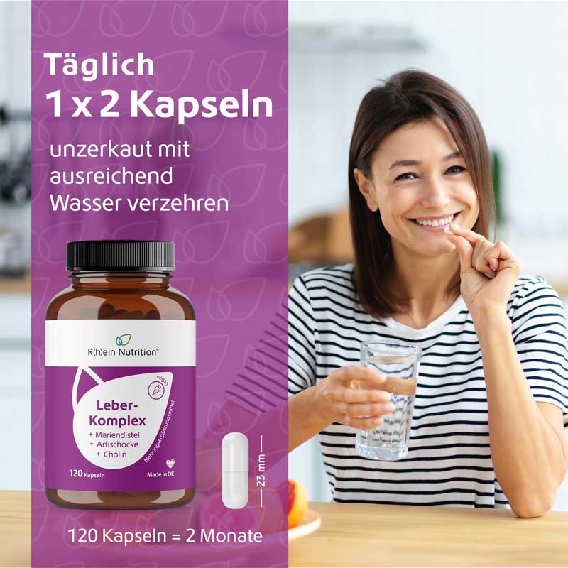 Leber- Komplex +Mariendistel +Artischocke +Cholin 120 St Kapseln