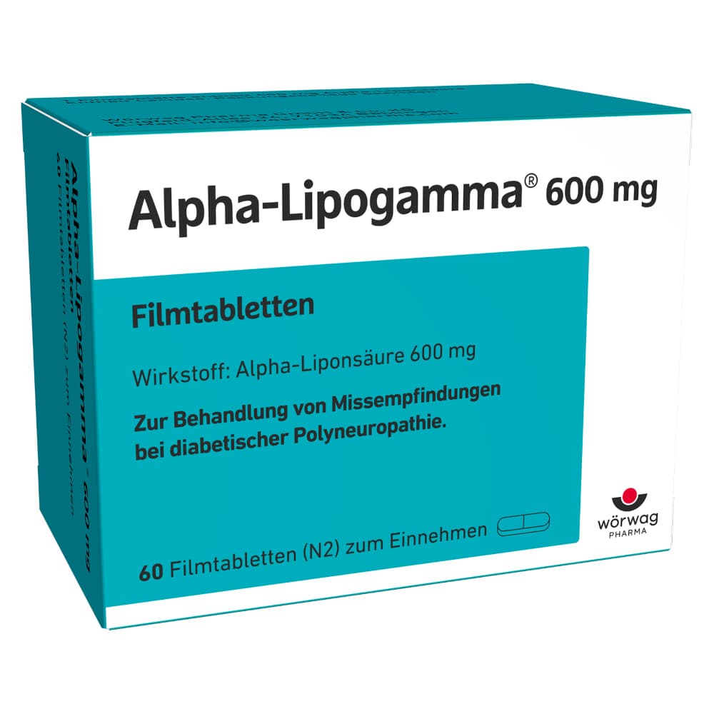 Alpha-Lipogamma 600mg 60 St Filmtabletten