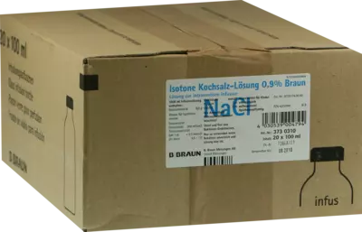 KOCHSALZLÖSUNG 0,9% Glasfl. 20X100 ml Infusionslösung