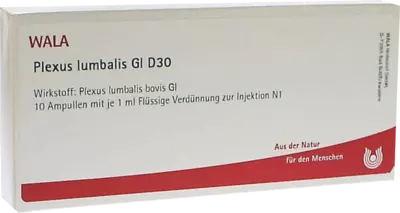 Plexus lumbalis Gl D30 Ampullen 10X1 ml Ampullen