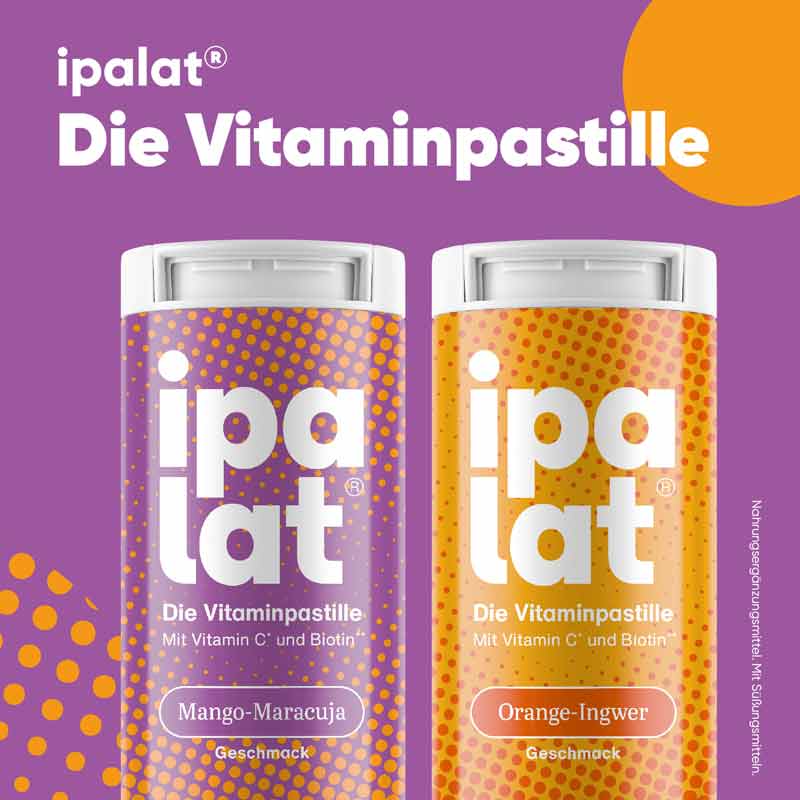 ipalat Die Vitaminpastille Orange-Ingwer 40 St Pastillen