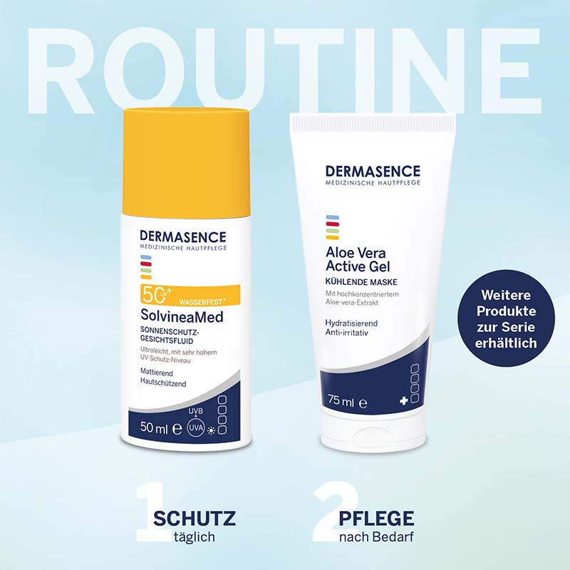 DERMASENCE SolvineaMed SONNENSCHUTZ-GESICHTSFLUID LSF 50+ 50 ml Lotion