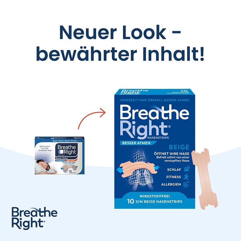 Besser Atmen Breathe Right Nasenpflaster Beige Normal  10 St Pflaster