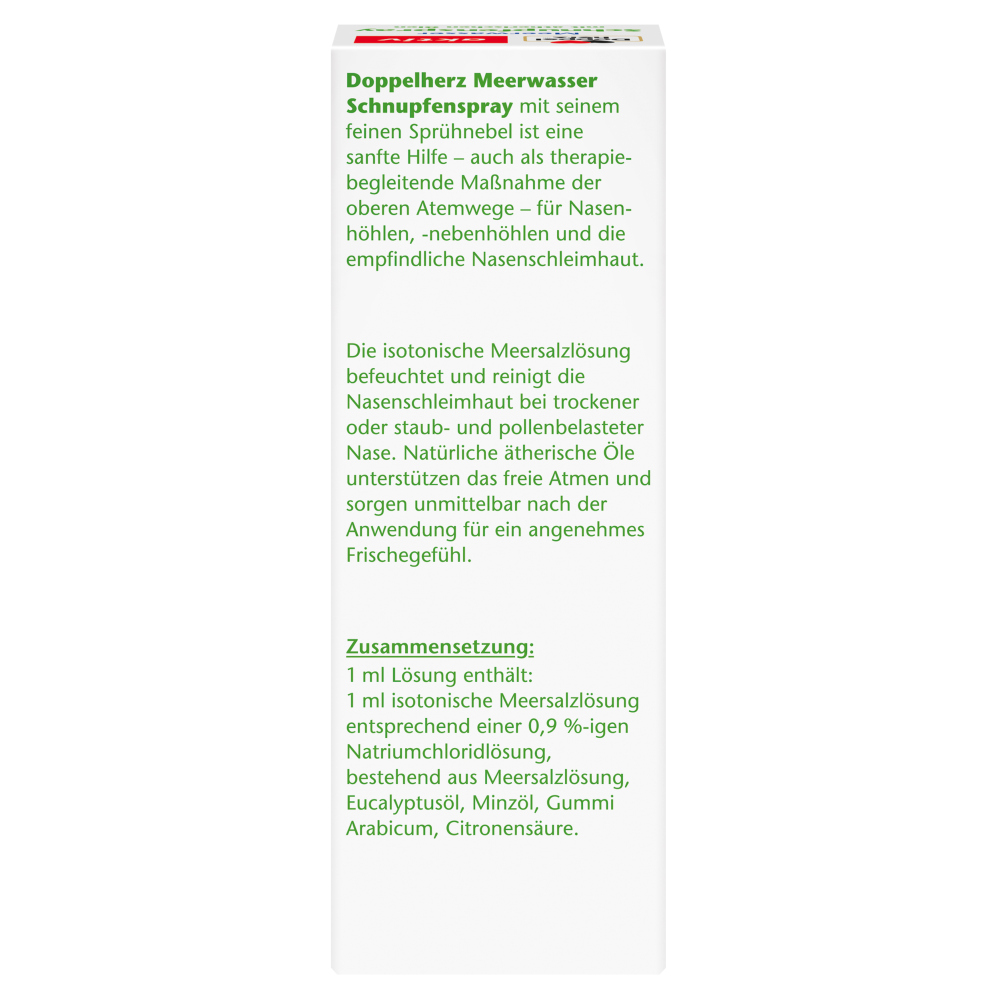 Doppelherz aktiv Meerwasser Schnupfenspray 20 ml Spray