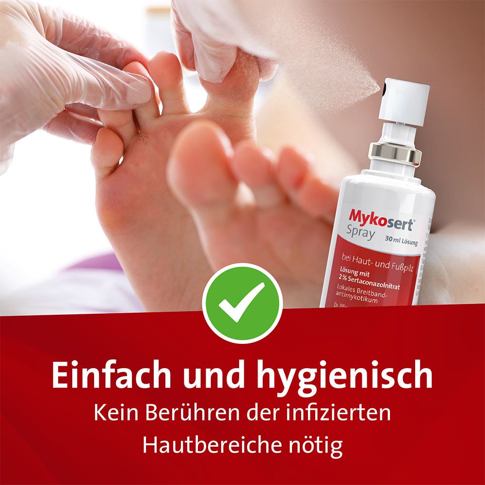 Mykosert Spray bei Haut- und Fußpilz 30 ml Lösung