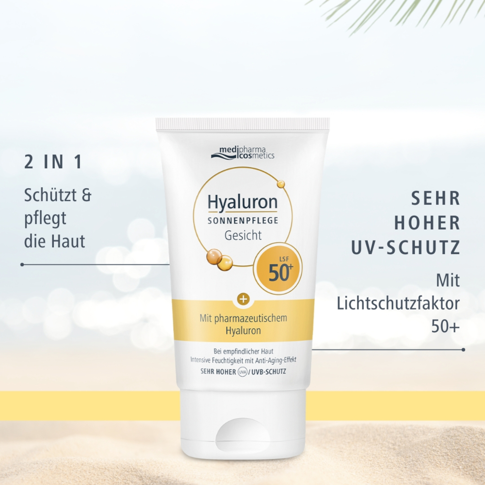 HYALURON Sonnenpflege Gesicht LSF 50+ 50 ml Creme