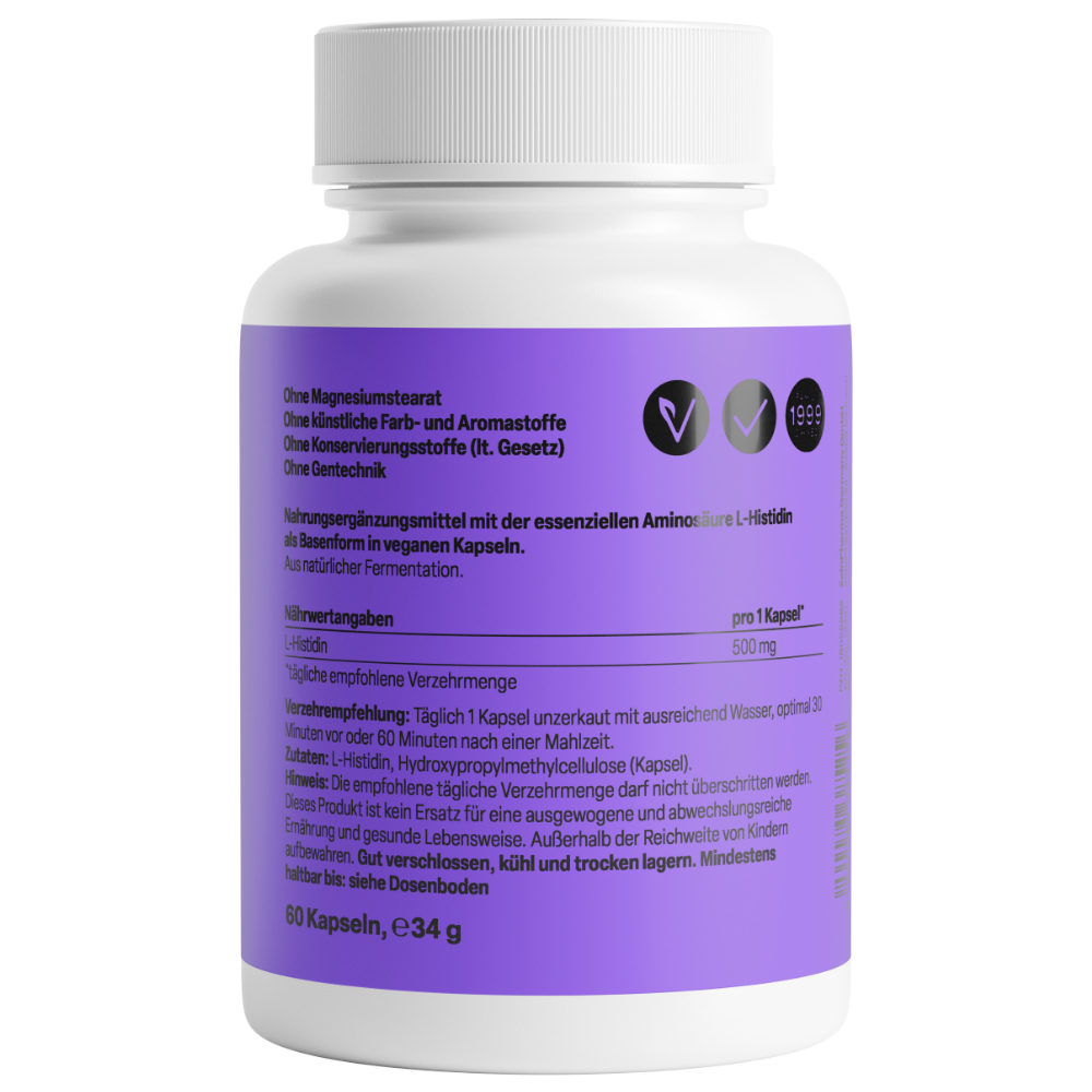 Zein PHARMA L-Histidin 500mg 60 St Kapseln
