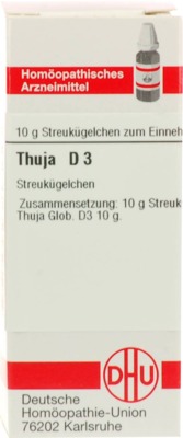 THUJA D 3 Globuli 10 g Globuli
