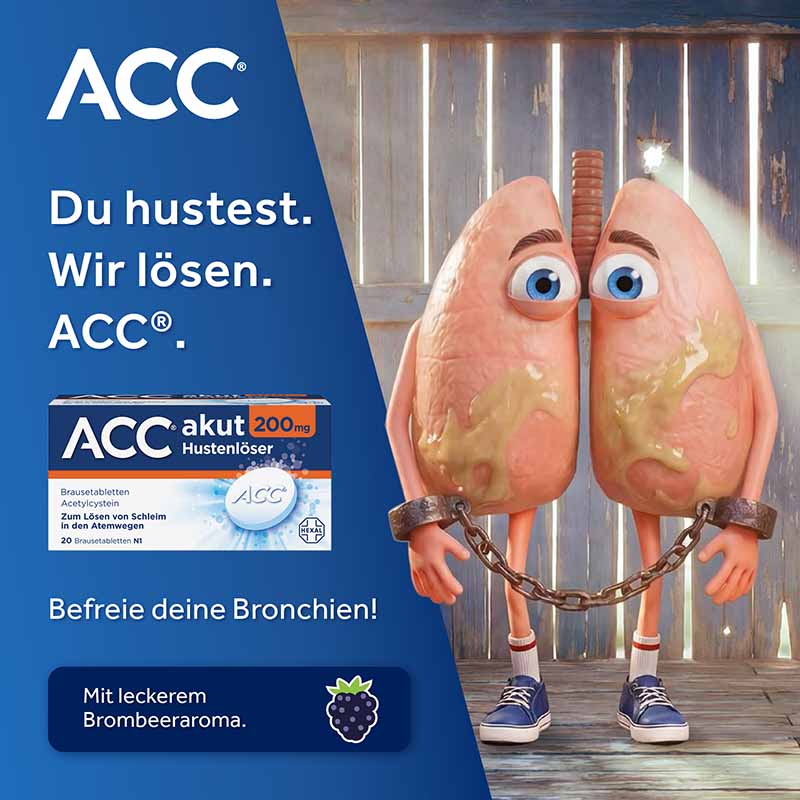 ACC akut 200 mg Hustenl&ouml;ser 20 St Brausetabletten