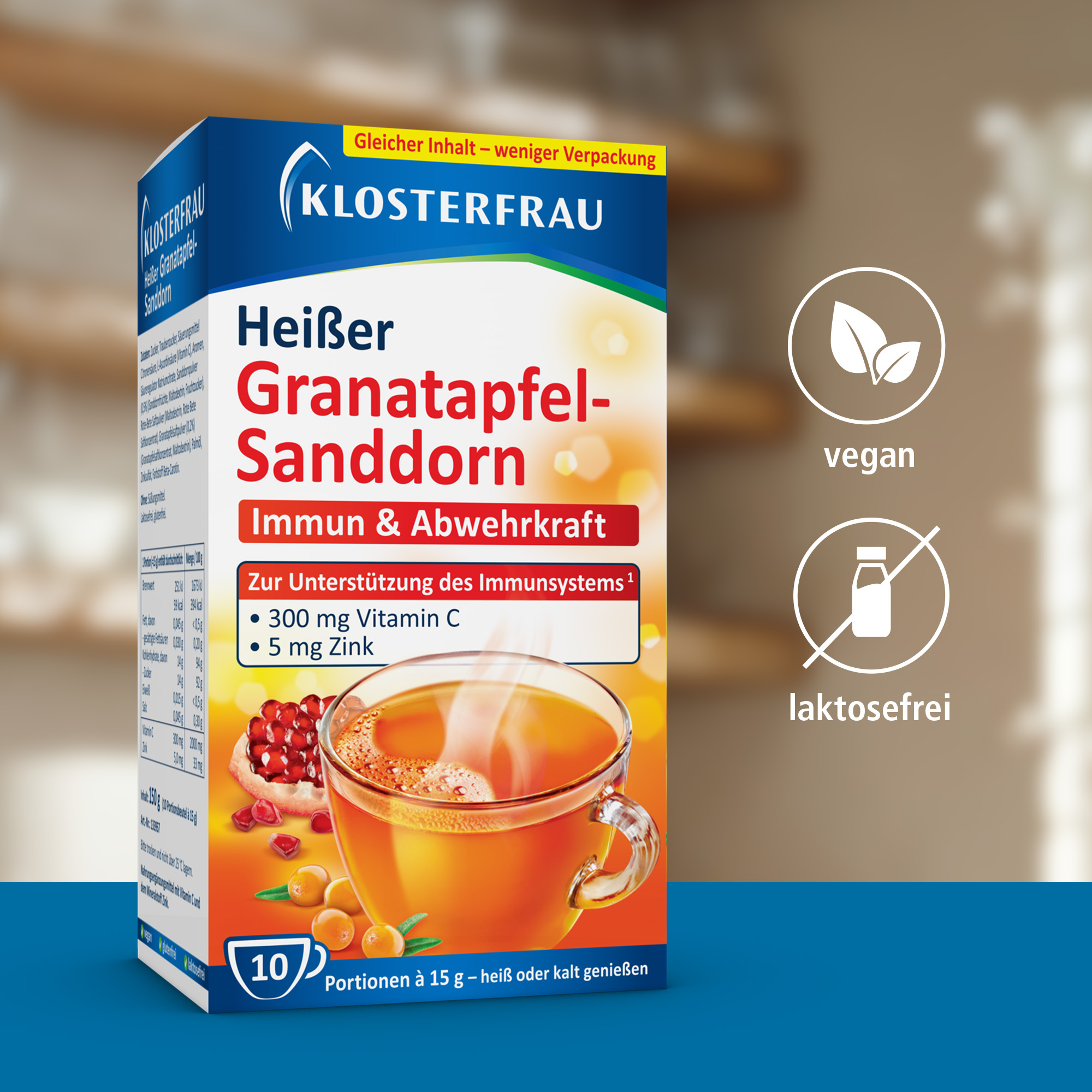 KLOSTERFRAU Broncholind Heißer Granatapfel-Sanddorn 10X15 g Granulat