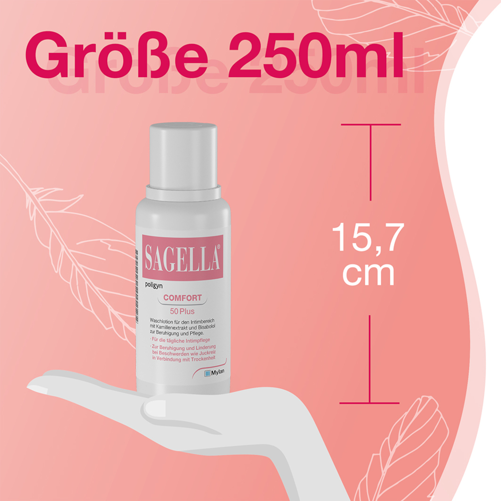SAGELLA poligyn COMFORT 50 Plus 250 ml Lotion