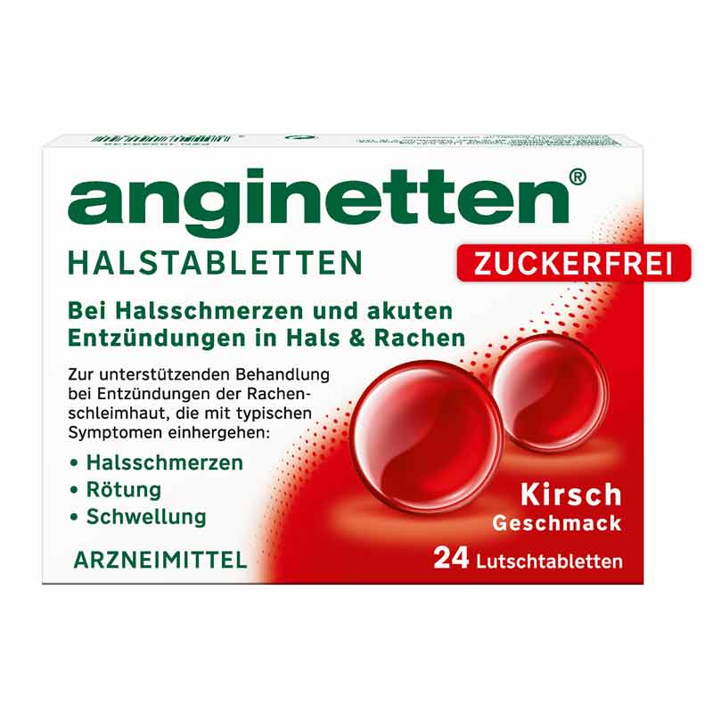anginetten HALSTABLETTEN ZUCKERFREI 24 St Lutschtabletten