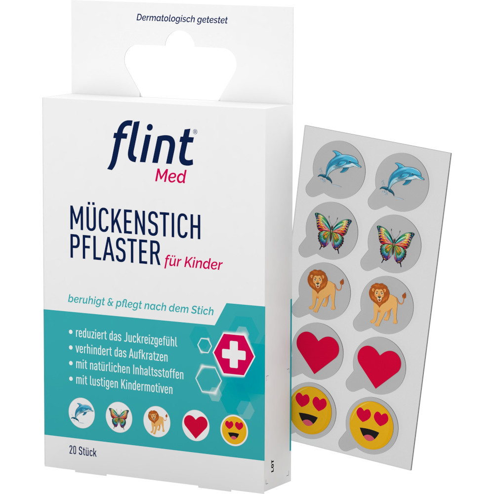 flint Med MÜCKENSTICH PFLASTER für Kinder 20 St Pflaster