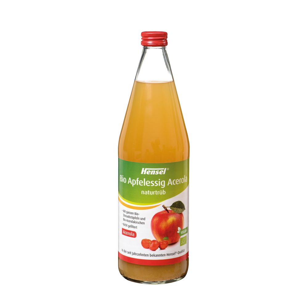 HENSEL Apfelessig naturtrüb Bio mit 5% Acerola 750 ml Flüssigkeit