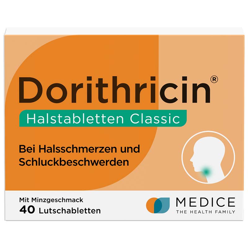 Dorithricin Classic Lutschtabletten bei Halsschmerzen  40 St Lutschtabletten
