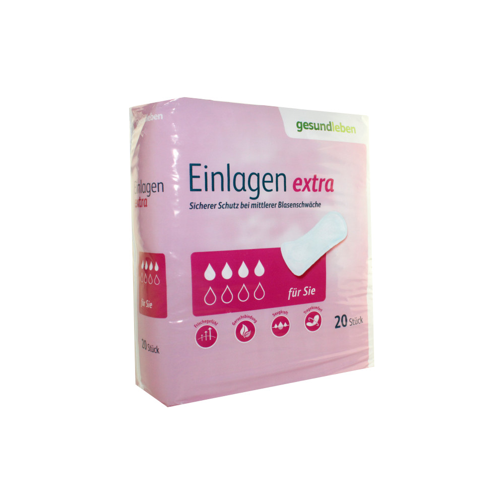 GESUND LEBEN Einlagen extra 6X20 St