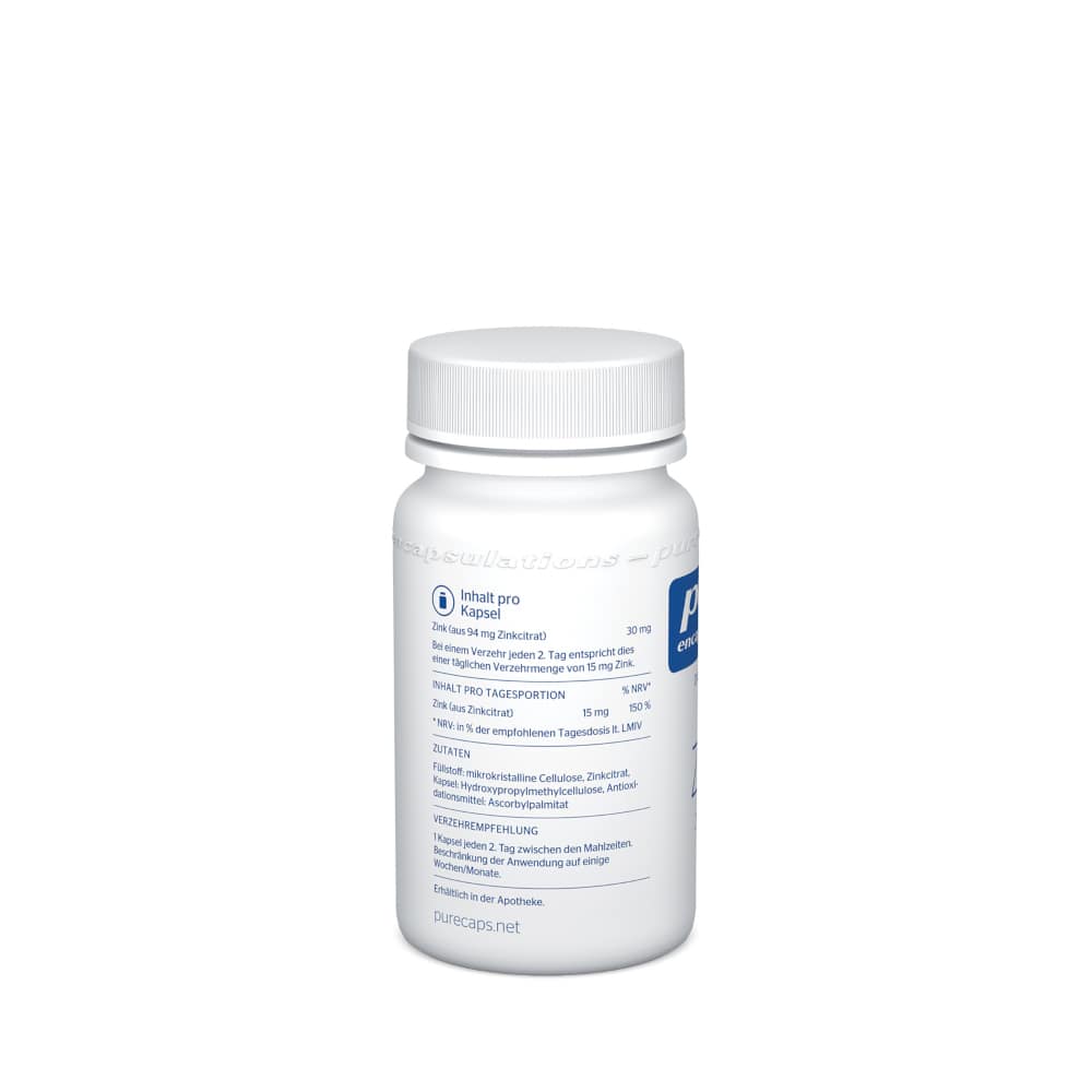 pure encapsulations Zink Zinkcitrat  60 St Kapseln