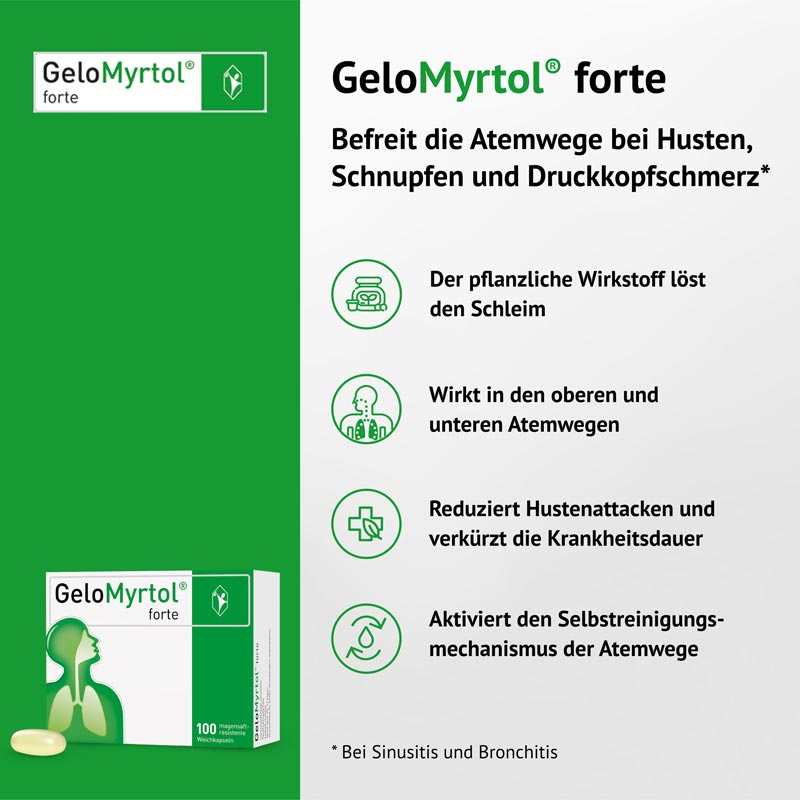 GeloMyrtol forte  100 St Magensaftresistente Weichkapseln