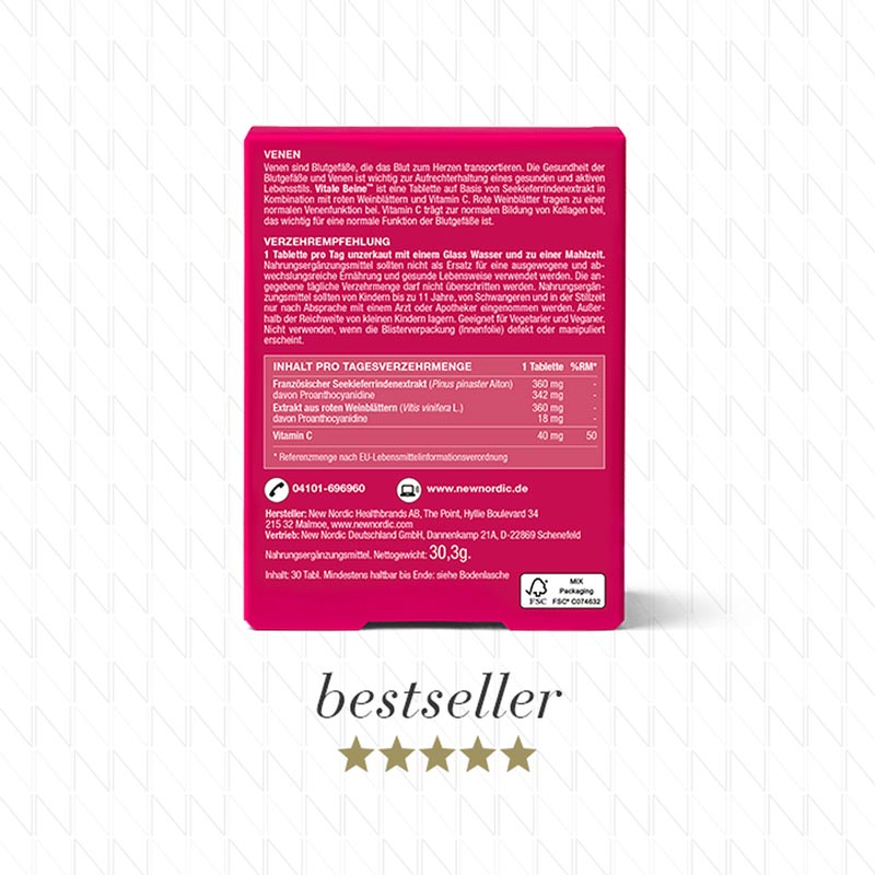 NEW NORDIC Vitale Beine 30 St Tabletten