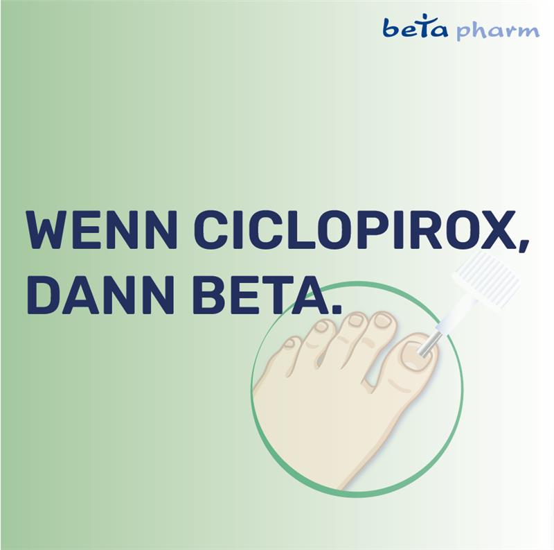 Ciclopirox beta 80 mg/g wirkstoffhaltiger Nagellack 6.6 ml Wirkstoffhaltiger Nagellack