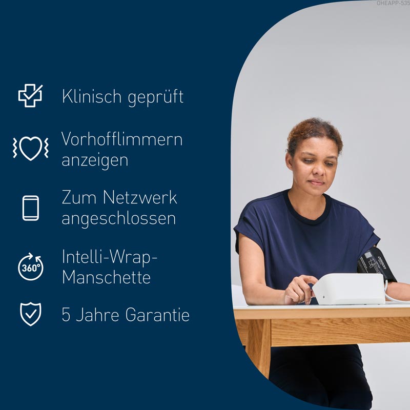 OMRON M4 Connect AFib Oberarm-Blutdruckgerät 1 St