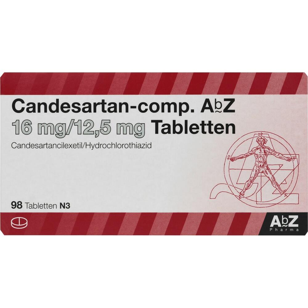 Candesartan-comp. AbZ 16mg/12,5mg 98 St Tabletten