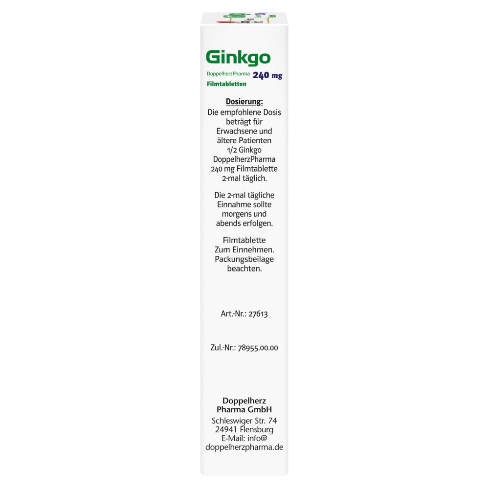 Doppelherz Pharma Ginkgo 240 mg 30 St Filmtabletten