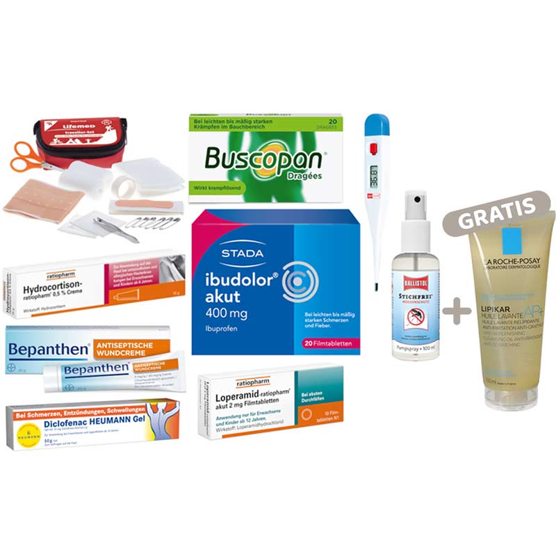 Reiseapotheke f&uuml;r Fernreisen 1 Sparset