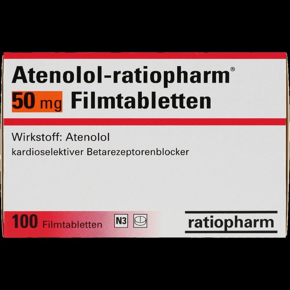 Atenolol-ratiopharm 50mg 100 St Filmtabletten